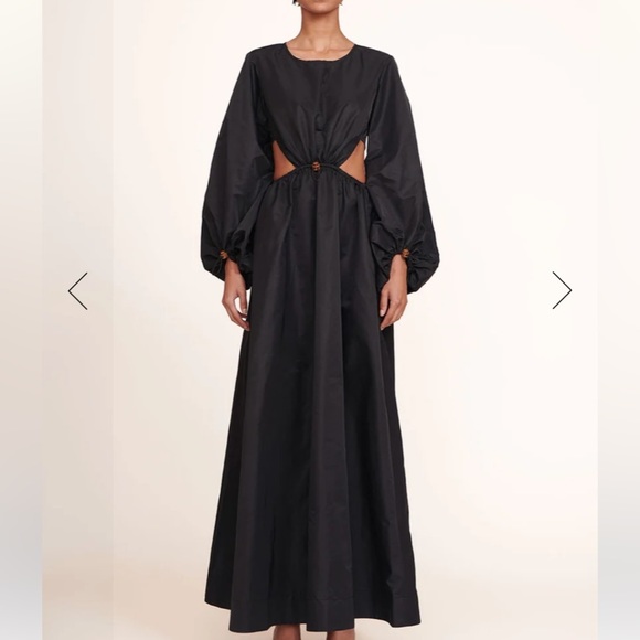 STAUD Ivy Maxi Dress In Black Small NWT - Picture 1 of 11